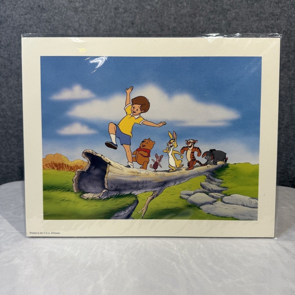 Disney 1997 Exclusive Winnie The Poohs Grand Adventure Lithograph